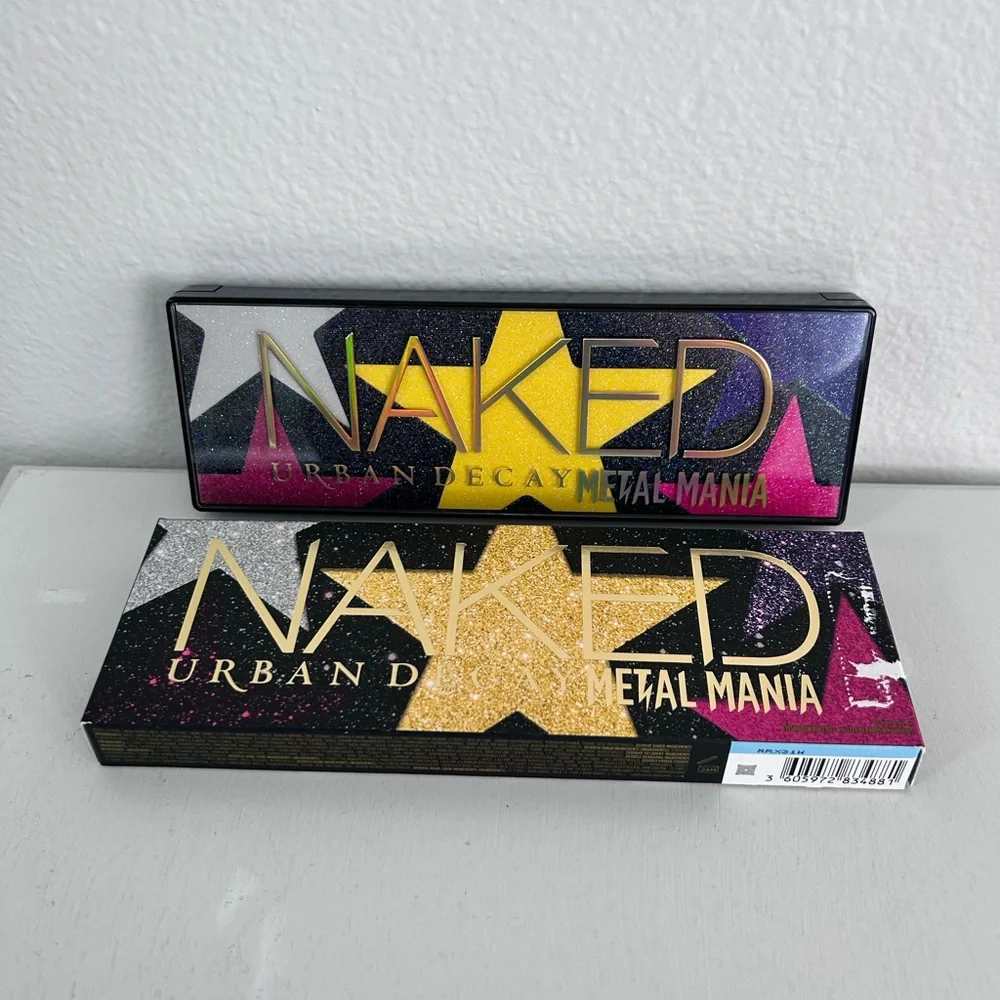 Urban Decay Naked Metal Mania 12 Eye Shadow Palette with double side applicator